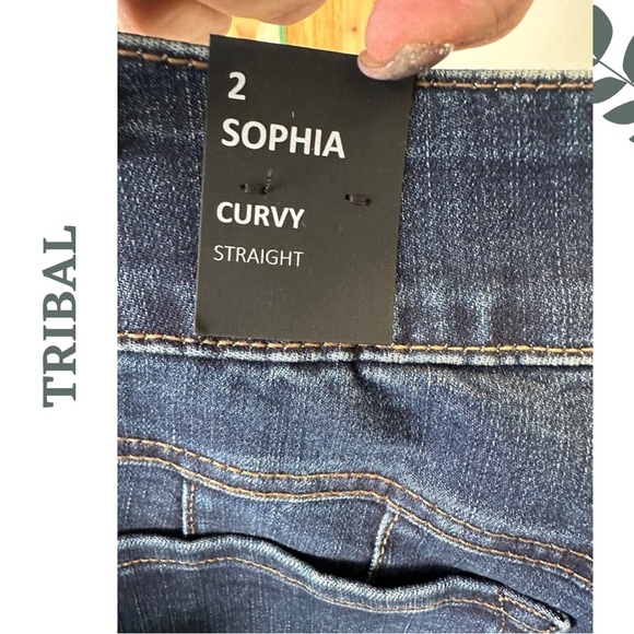Tribal SOPHIA CURVY 32 INCH
STRAIGHT LEG JEANS Deep Ocean Size 2 - Picture 10 of 10